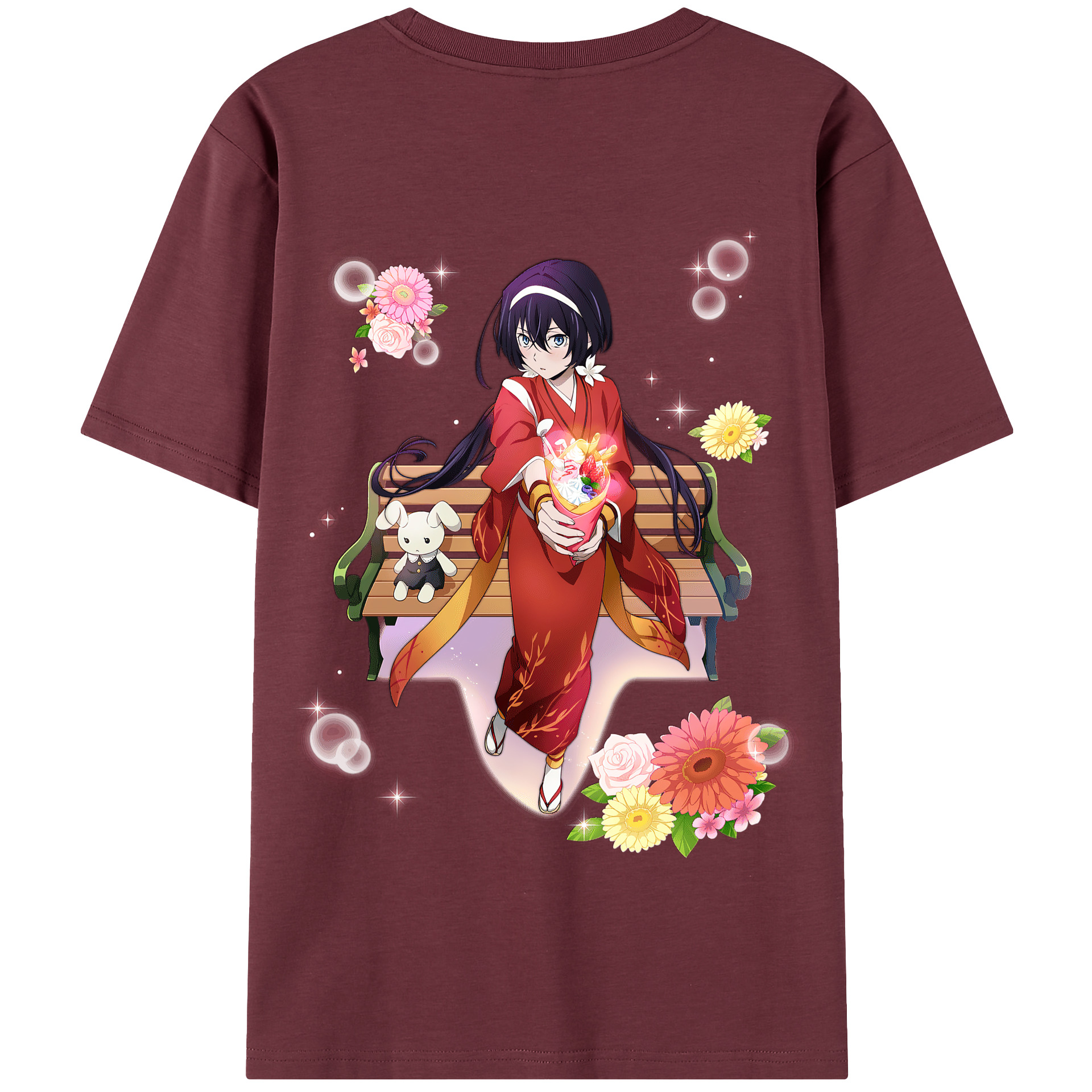 （画像用） 文豪ストレイドッグス Bungo Stray Dogs 綿100％半袖Tシャツ（背面プリント）